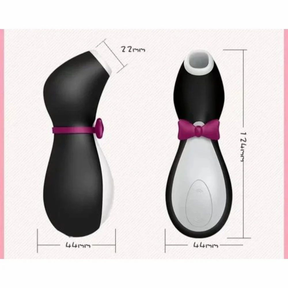 Women Air Pulse Stimulator Penguin Massager - Rechargeable Silicon Couples Vibrator