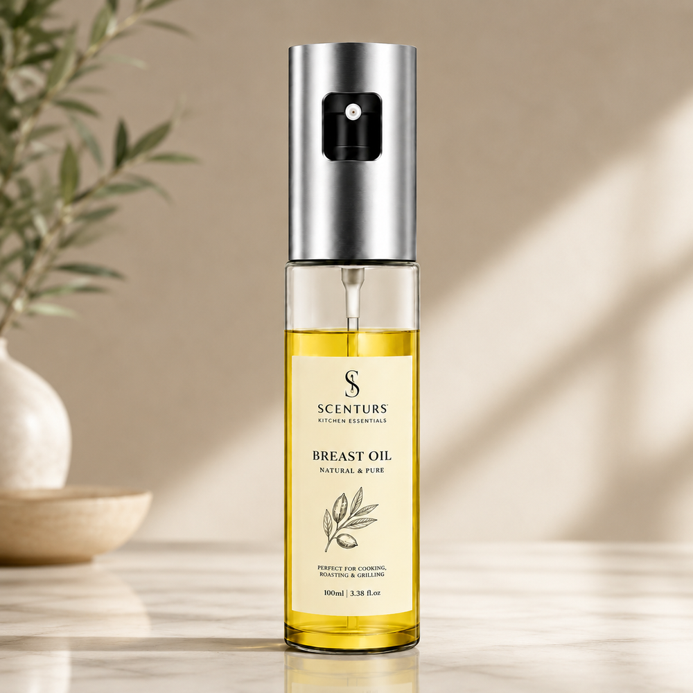 Scenturs Luxury Breast Beauty Oil | Botanical Firming, Nourishing & Hydrating Massage Formula