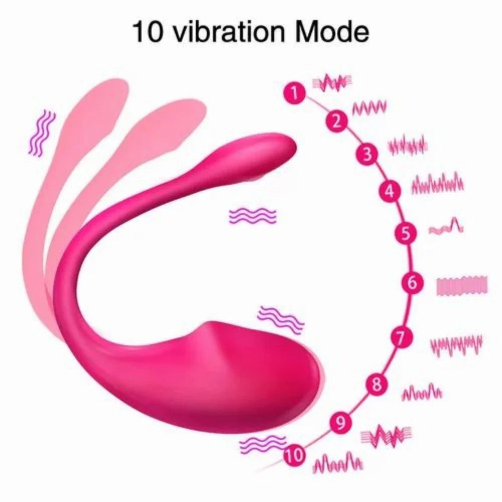 Vibrator G Spot Massager Women App Remote Control Wear Massager, Silicon