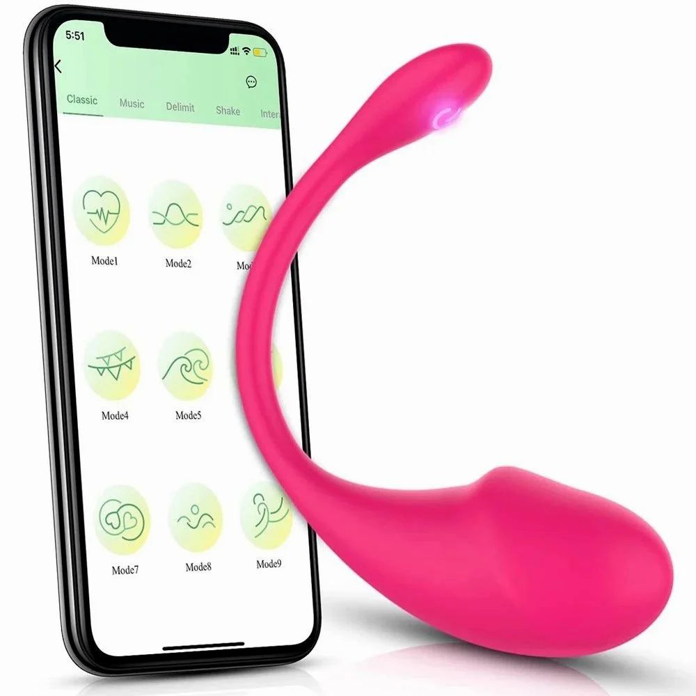 Vibrator G Spot Massager Women App Remote Control Wear Massager, Silicon