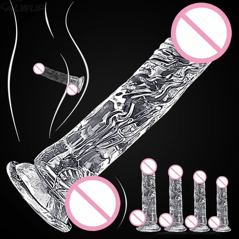 TOYEX Transparent Jelly Dildo for Women with Suction Cup