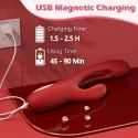 rabbit vibarot with 3 in 1 vibartion with 21 mode for women
