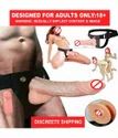 7 inch Big Hollow Strap On Dildo with Vibration and belt Female Sex Toy
