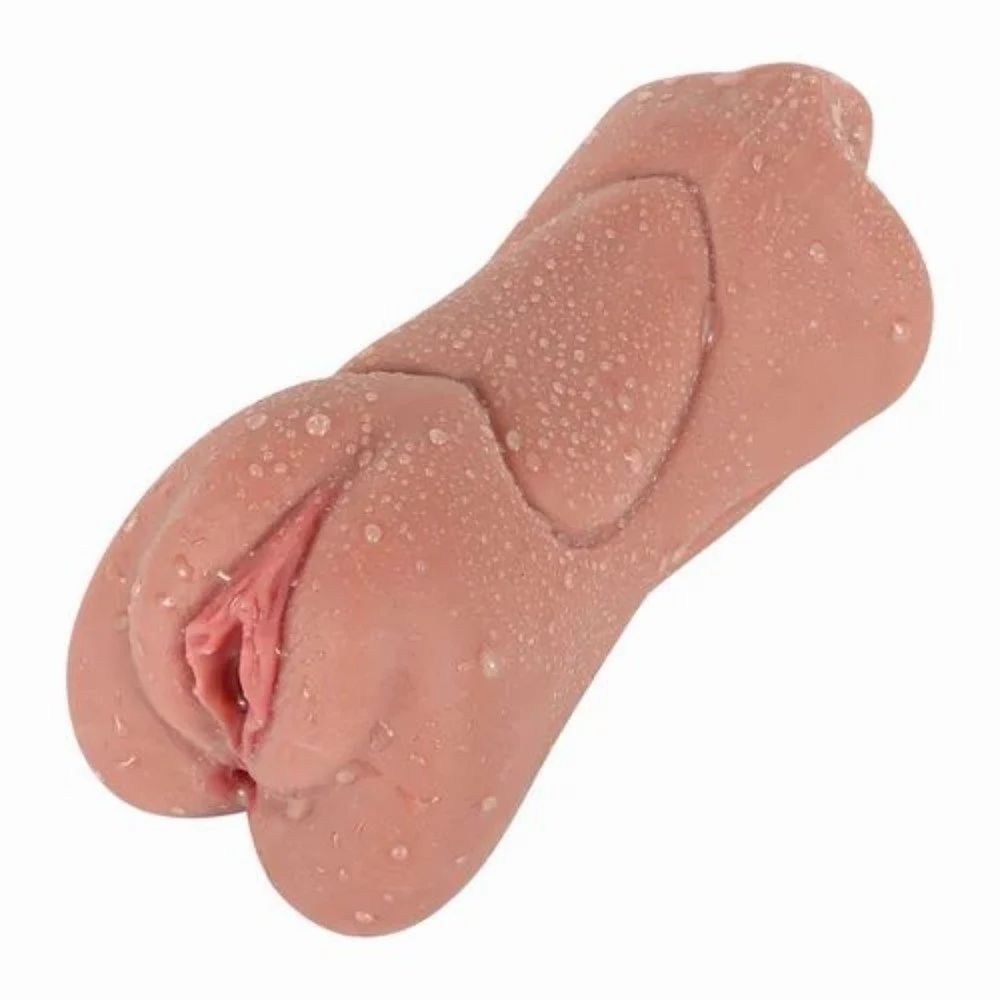 Men 2 In 1 Vagina Mouth Realistic Feel Massager, 6.5 Inch