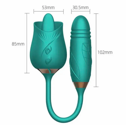 2 In 1 Realistic Tongue Massager