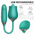 2 In 1 Realistic Tongue Massager