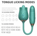 2 In 1 Realistic Tongue Massager