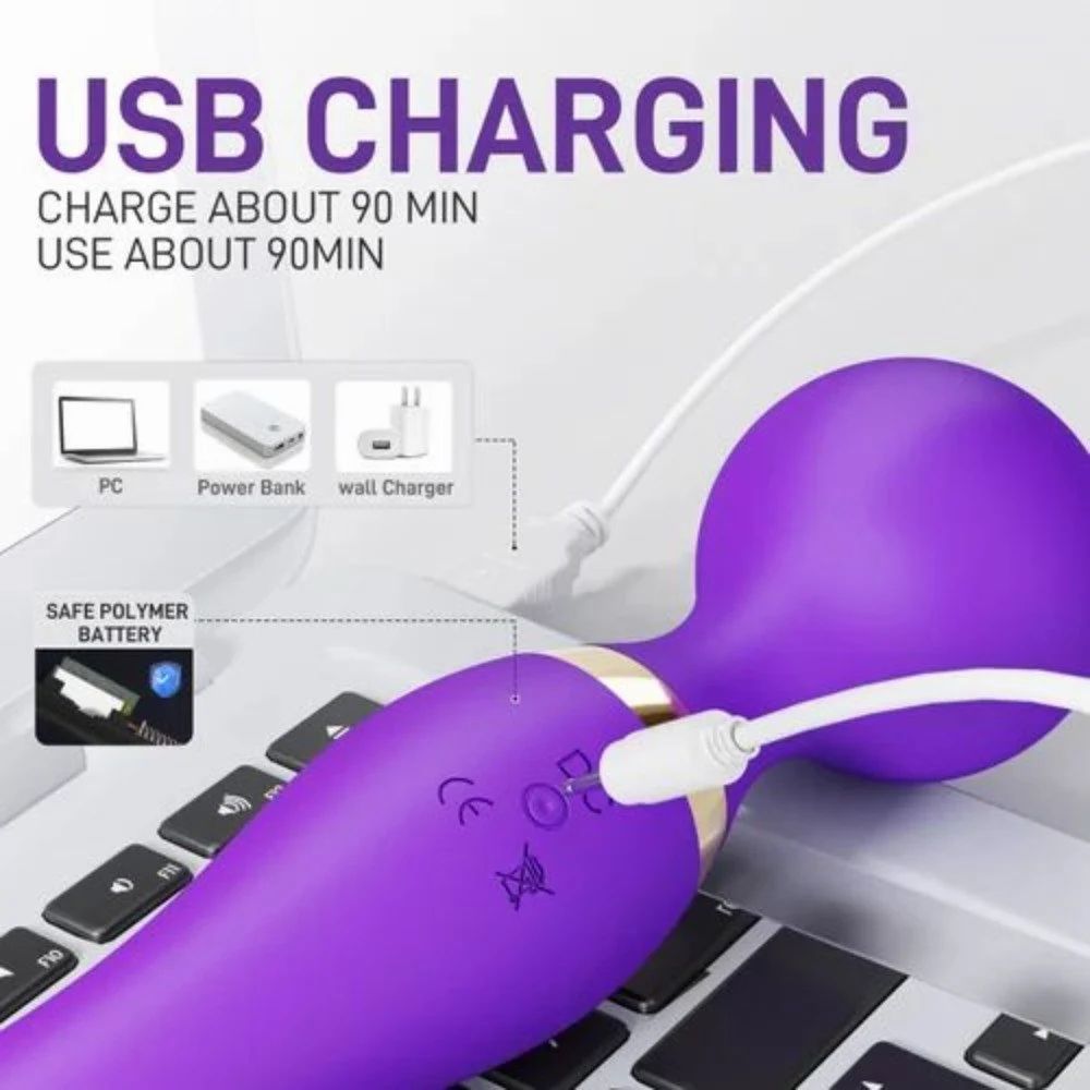 G-Spot Vibrator Women Silicon 8 Speed Waterproof Massager