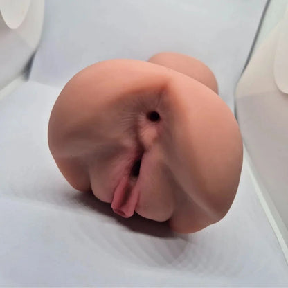 Masturbator 2 In 1 Vagina And Mouth Realistic Feel Massager For Men