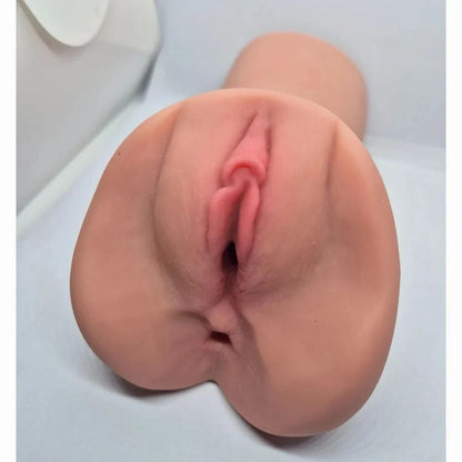 Masturbator 2 In 1 Vagina And Mouth Realistic Feel Massager For Men