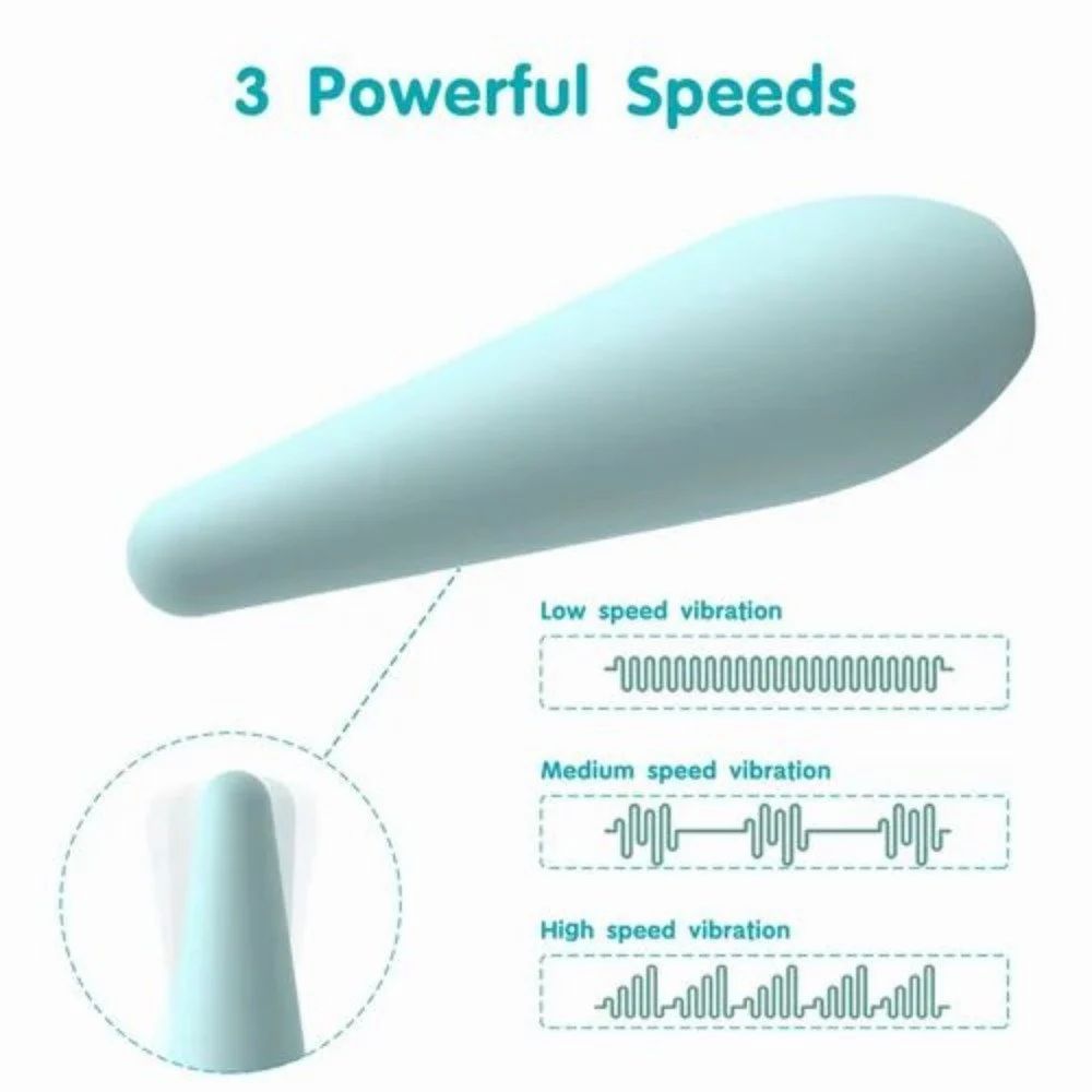 Egg Vibrator White Waterproof Full Body Electric Massager, Silicon