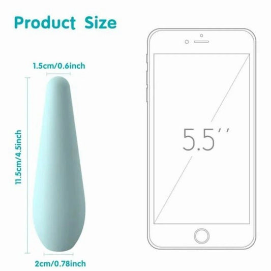 Egg Vibrator White Waterproof Full Body Electric Massager, Silicon